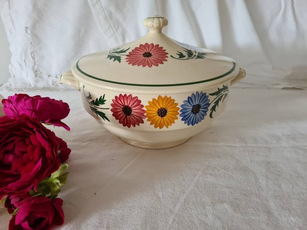 Soupière ou Légumier Ancien Modèle Chalons de La Manufacture Française Sarreguemines