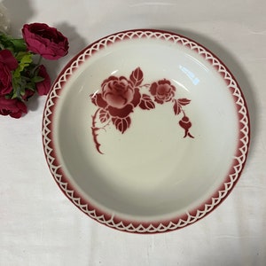 Hollow serving dish old model &quot;Josselin&quot; of the French manufacture of Digoin
