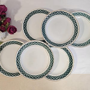 Antique dessert plates X6 from the French manufacturer of Saint Amand