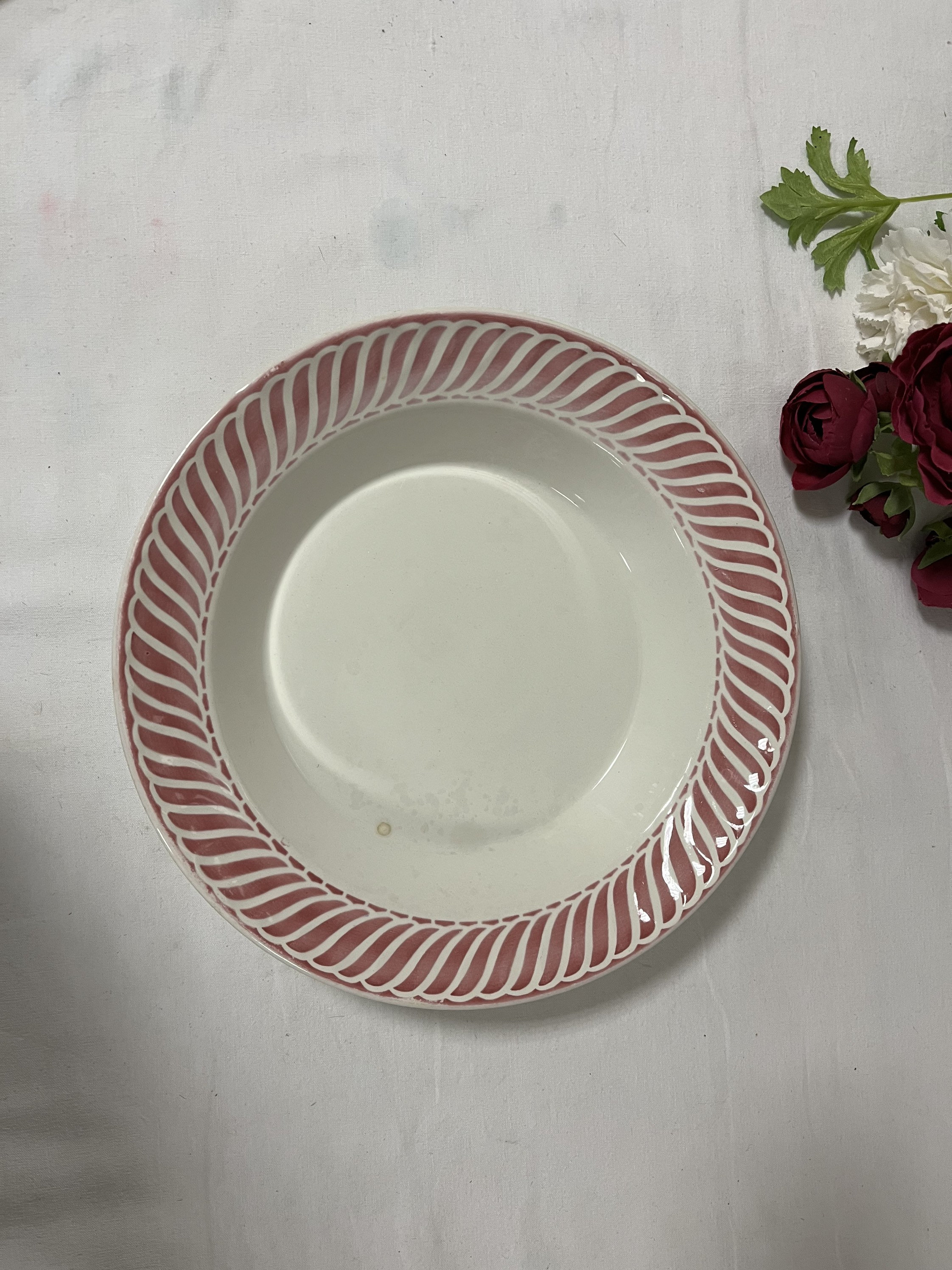 Plat de Service Creux Ancien Modèle Jacquot La Manufacture Française Digoin