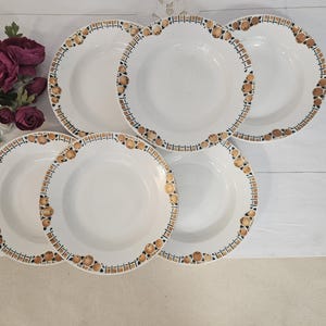 Antique soup plates X6 &quot;Cotentin&quot; model from the French manufacturer of Saint Amand