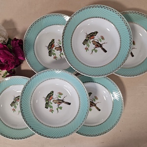 フランスのメーカー、バドンヴィレ社製のアンティーク X5 スープ皿