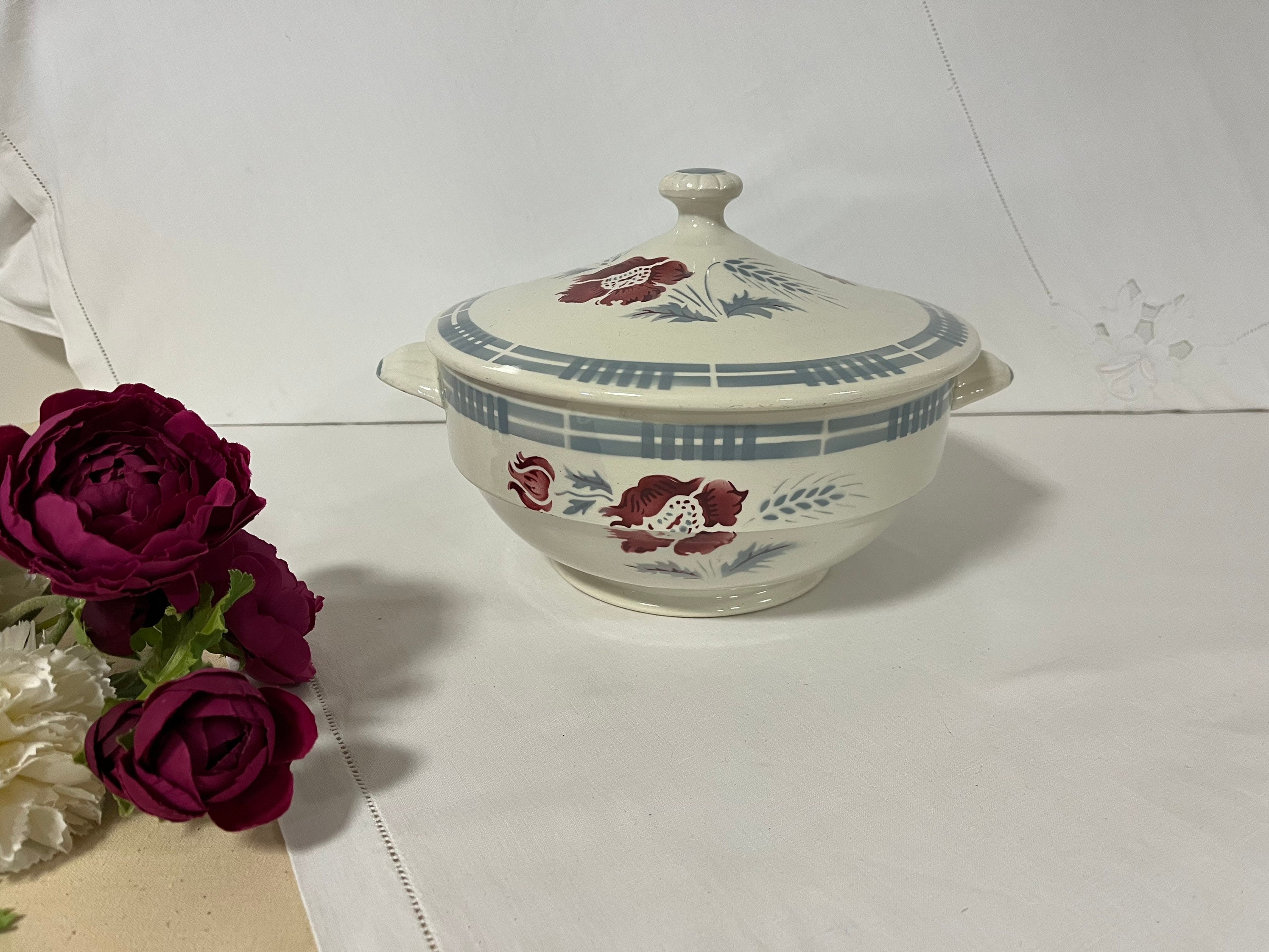 Soupière ou Légumier Ancien Modèle Carole de La Manufacture Française Digoin