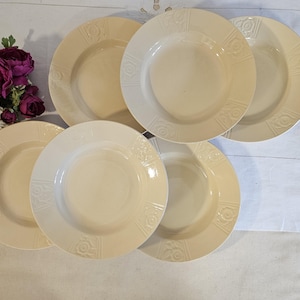 Antique soup plates X6 from the French manufacturer of Saint Amand