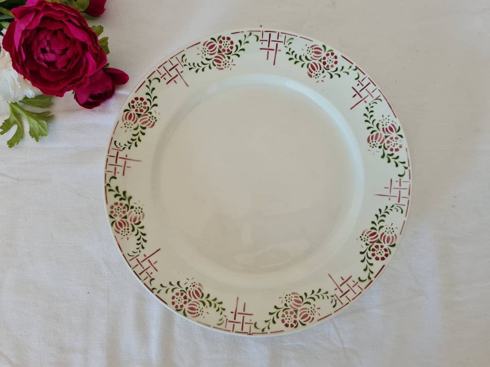 Plat de Service Plat Ancien Modèle Nouvellegalerie La Manufacture Française Ennege