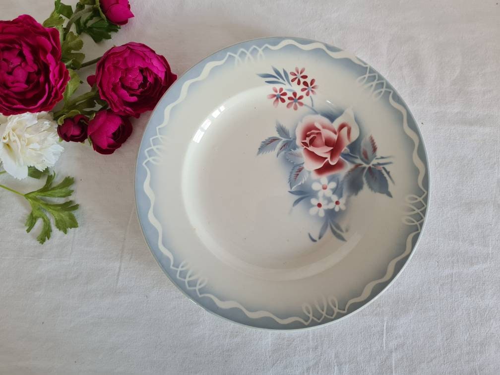 Plat de Service Plat Ancien Modèle Olga La Manufacture Française Digoin