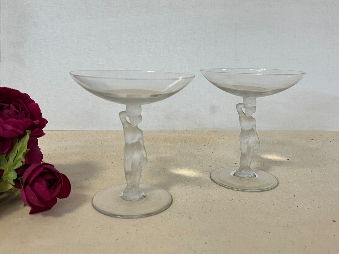 Champagne Glasses X2 bacchus Model From the Bayel Etsy