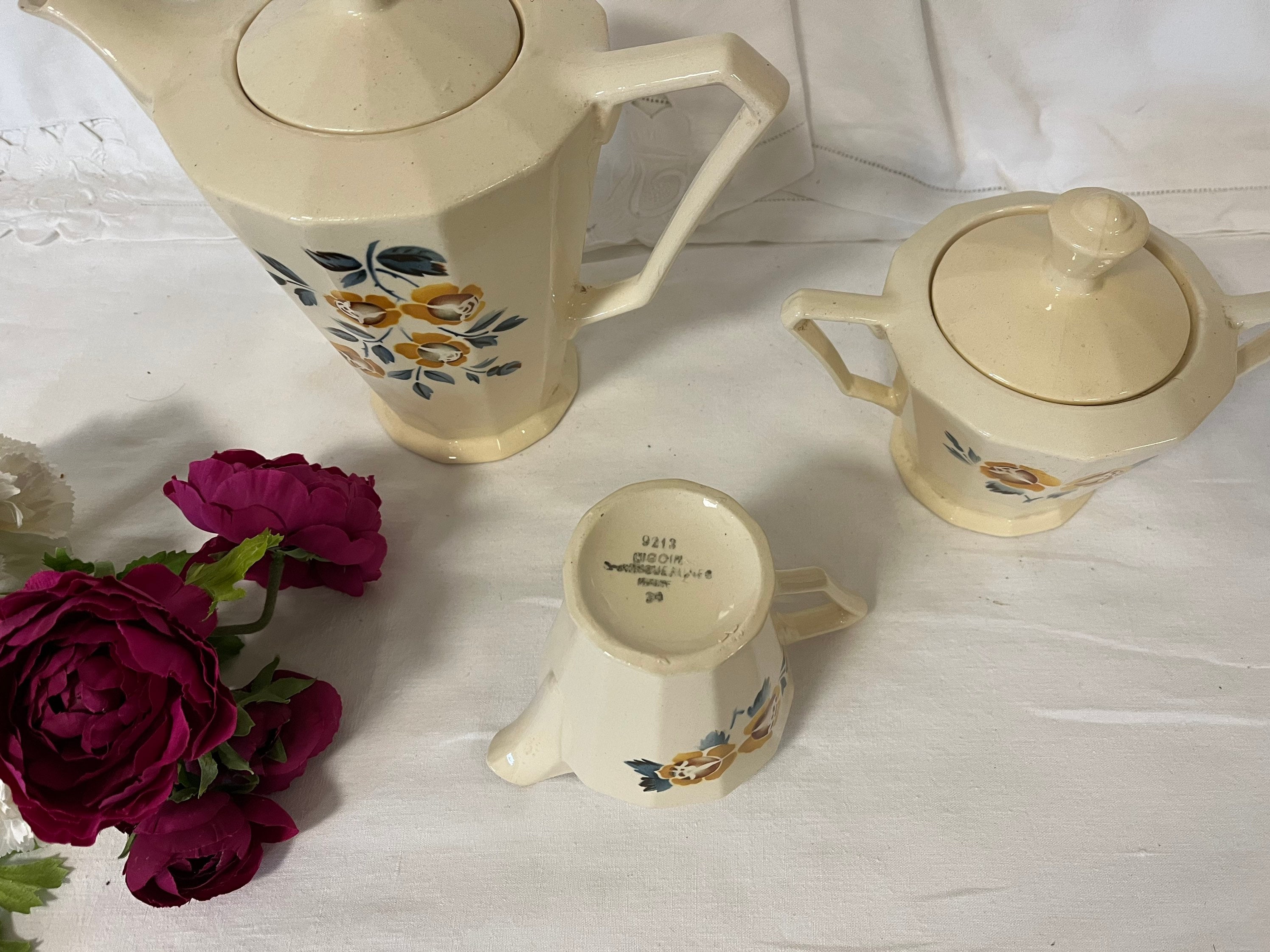 ディゴワン サルグミンヌ フランスバラ柄10セット貴重な未使用品