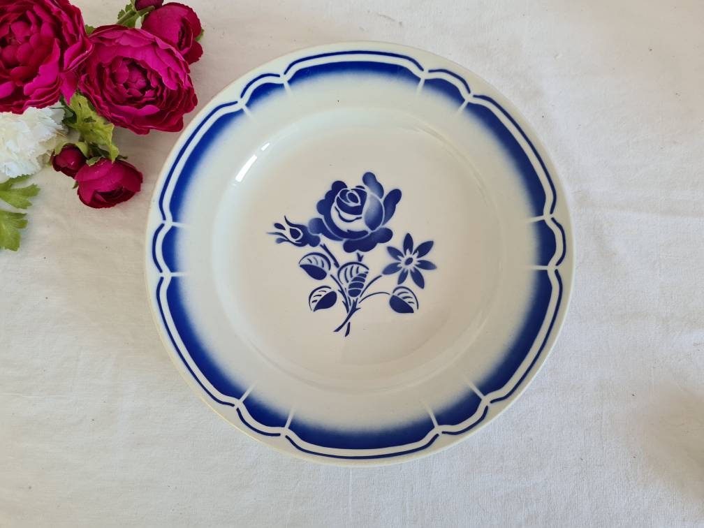 Plat de Service Plat Ancien La Manufacture Française Badonviller