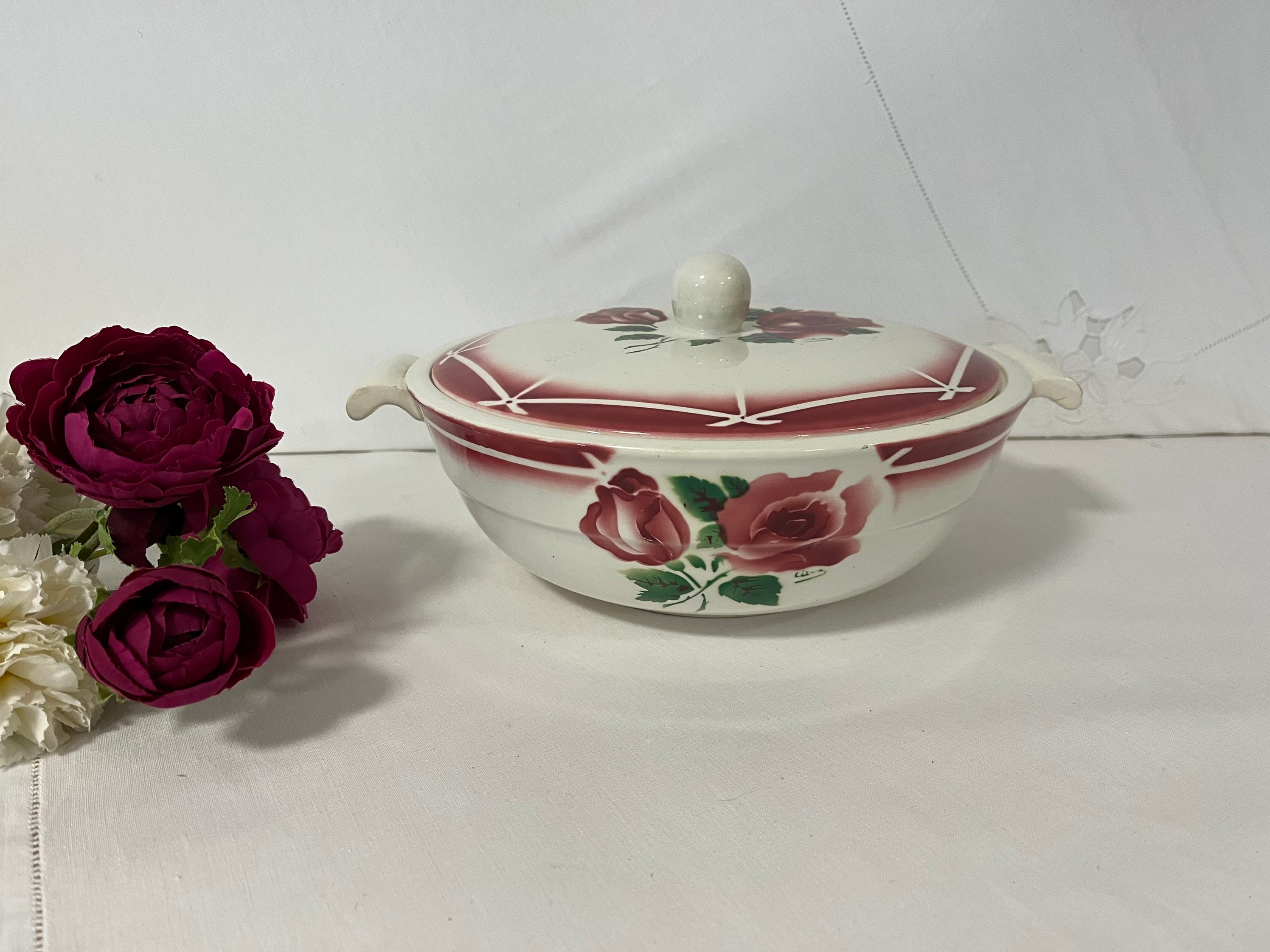 Soupière ou Légumier Ancien Modèle Cibon de La Manufacture Française Digoin et Sarreguemines