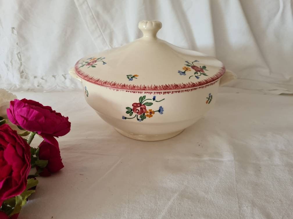 Soupière ou Légumier Ancien Modèle Didier de La Manufacture Française Sarreguemines