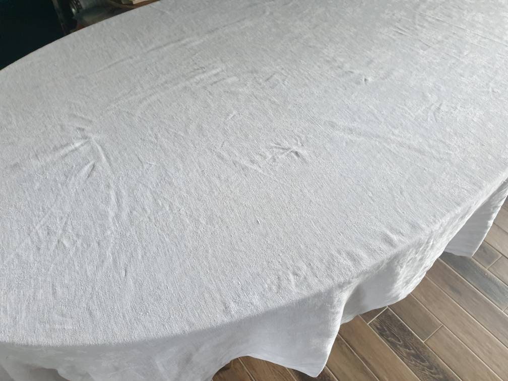 Nappe Ancienne Rectangulaire en Damassé de Coton Ancien 230cm X 155cm