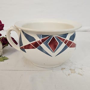 Petit Vase Conique Ciboure – Céramique Vintage (Léger Éclat Au Col)