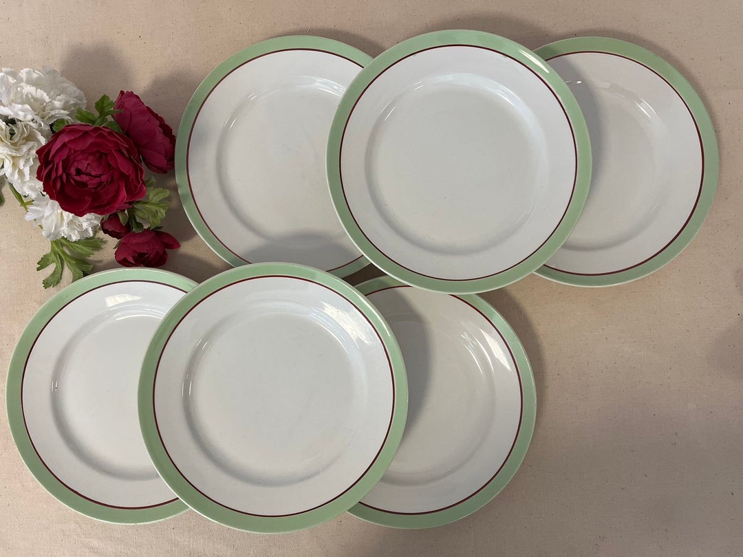 Old Dinner Plates X6 Model duquesne From the Etsy