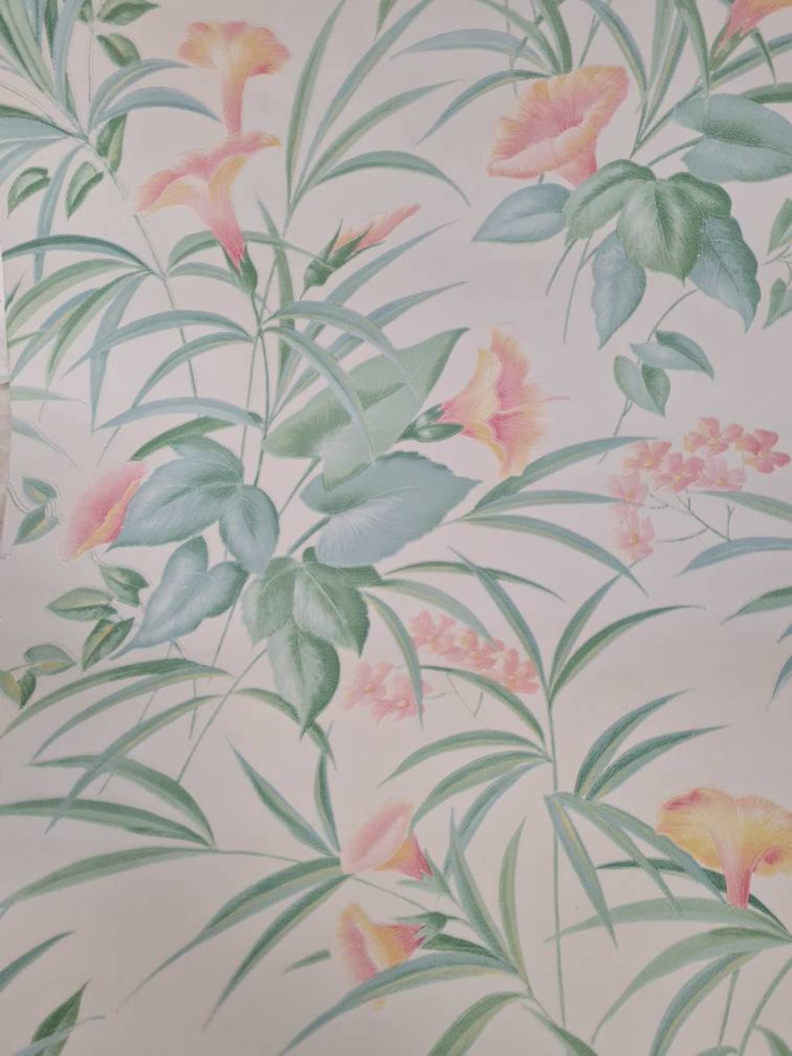 Vintage wallpaper roll old wallpaper Etsy