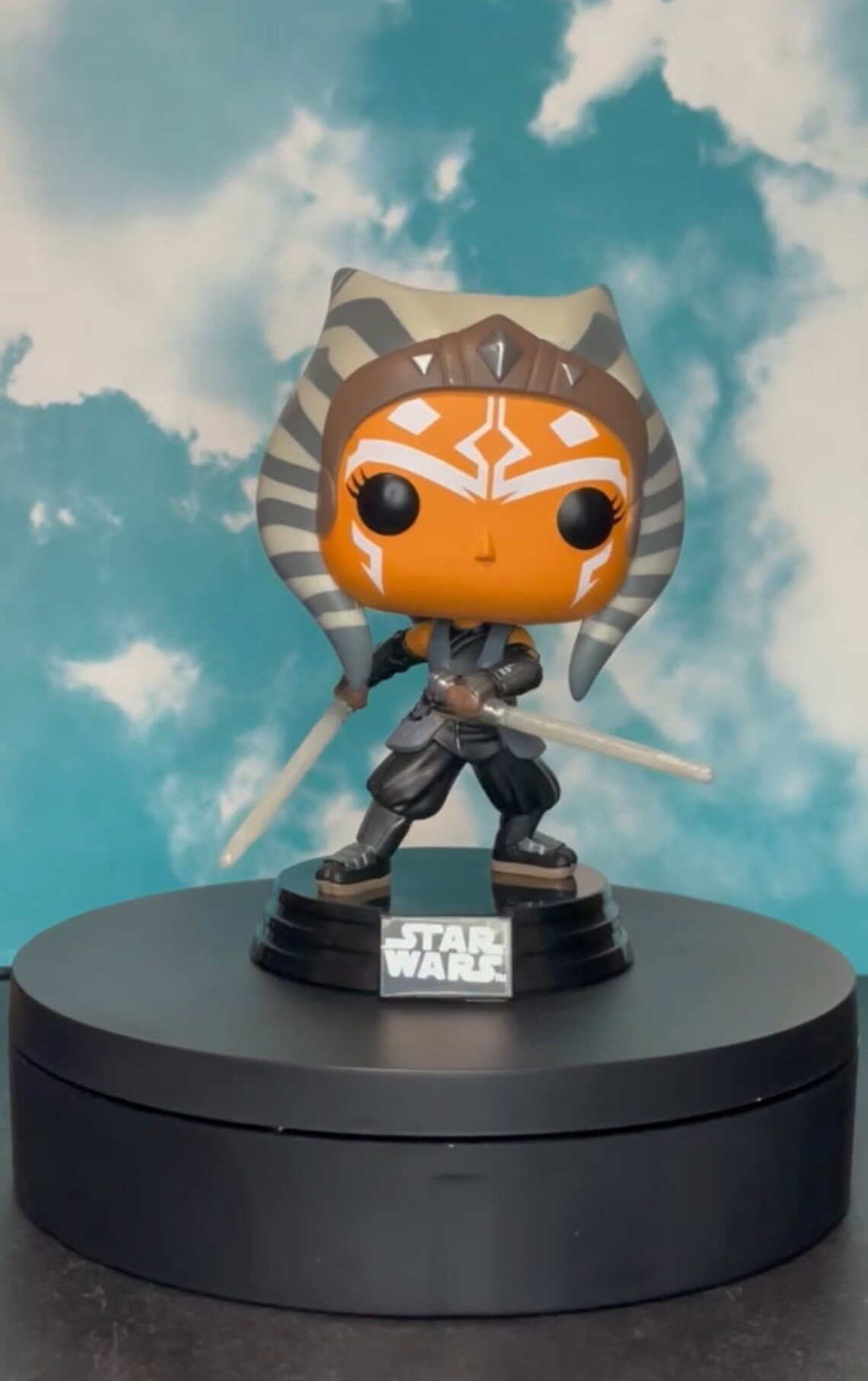 Ahsoka Tano glowinthedark custom Funko the Mandalorian Etsy