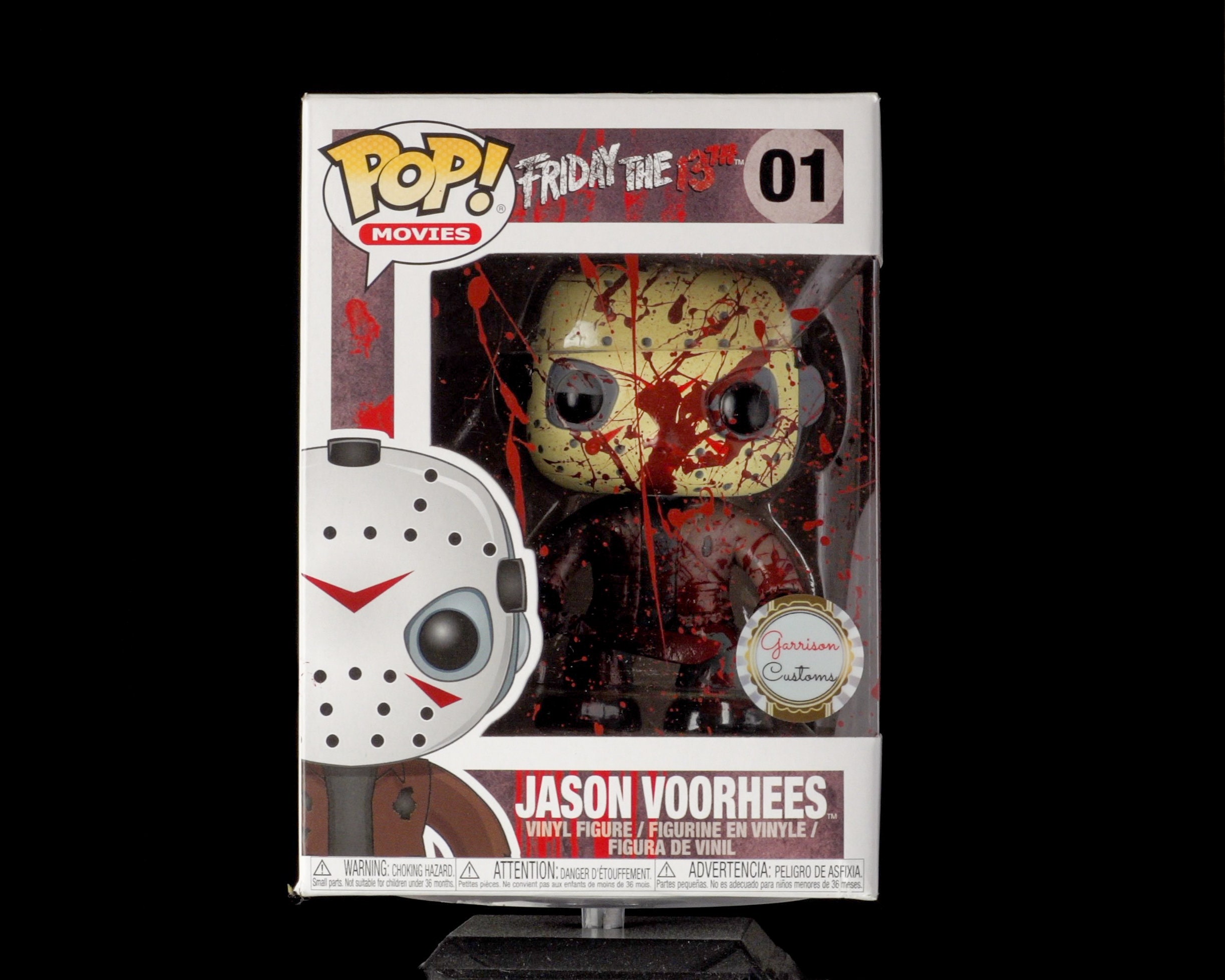 Jason Voorhees bloody custom Funko Friday the 13th Pop | Etsy