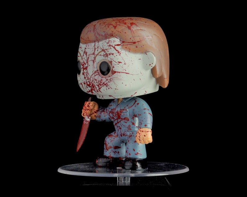Michael Myers bloody custom Funko Halloween Pop Vinyl - Etsy