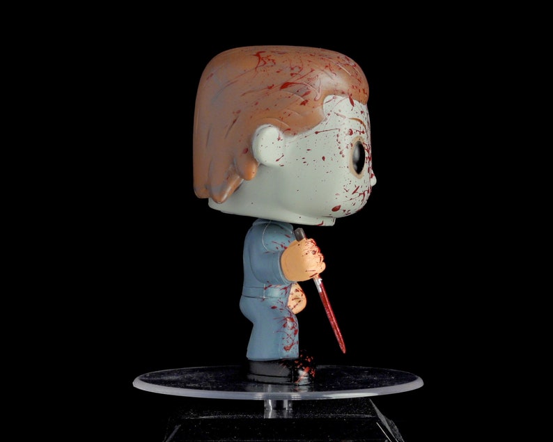 Michael Myers bloody custom Funko Halloween Pop Vinyl - Etsy