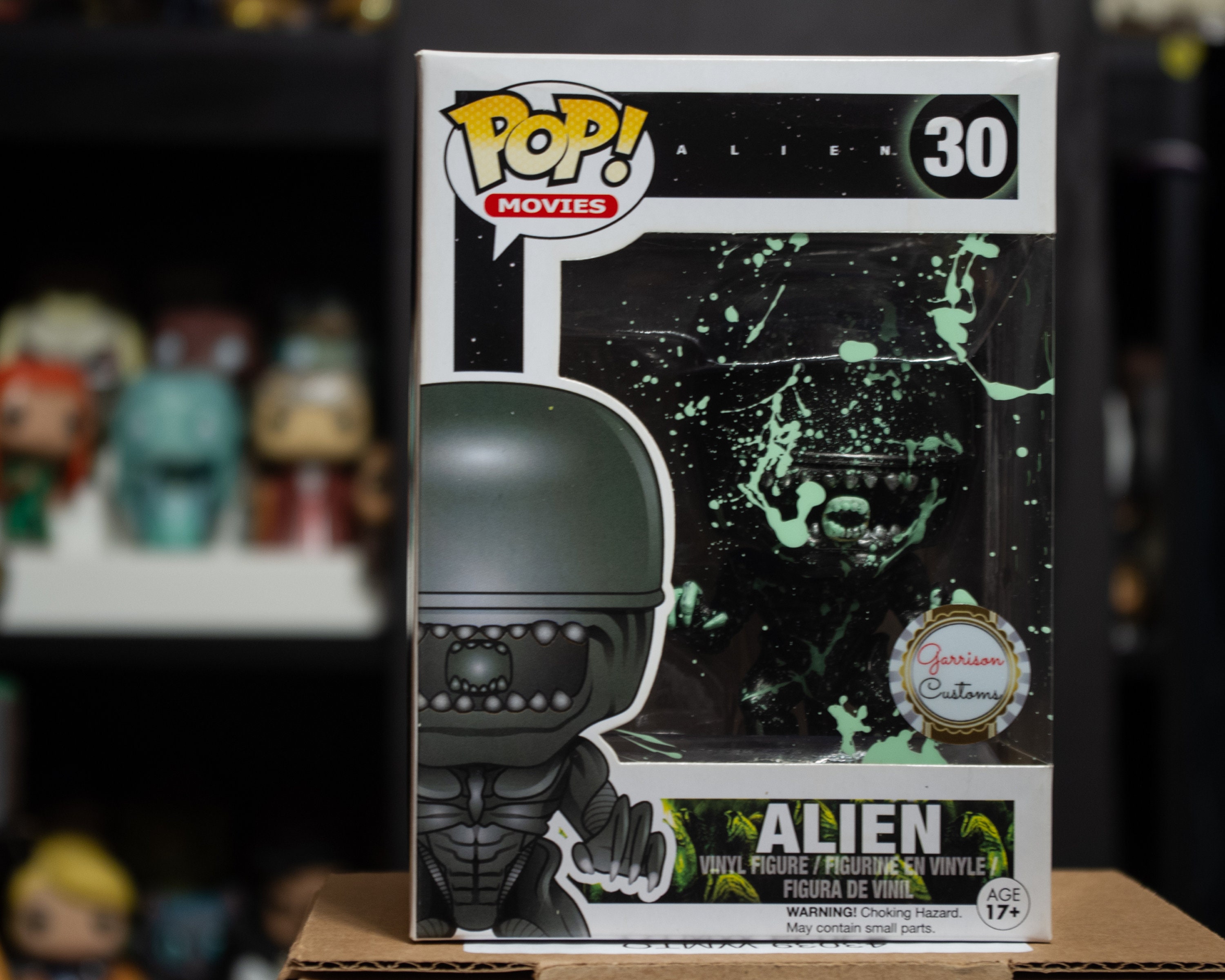 dark custom Funko Alien Pop 