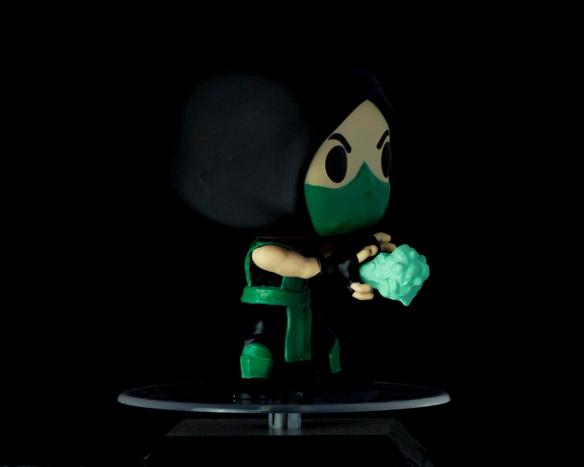 Reptile glow-in-the-dark custom Funko Mortal Kombat Pop | Etsy