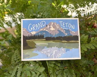 Adesivo de vinil do Parque Nacional Grand Teton