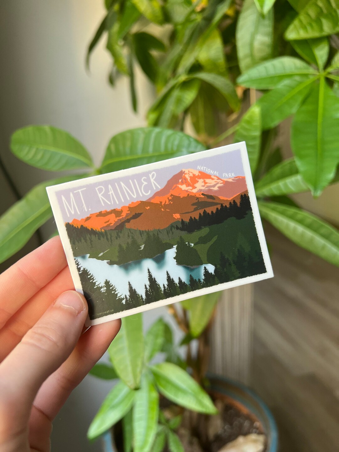 Mt. Rainier National Park Sticker - Etsy