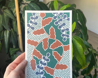 Abstract Foliage on Watercolor Paper 19/19