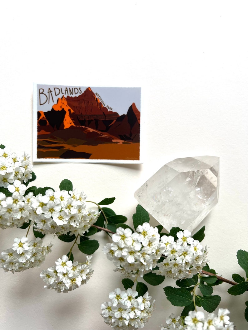 Badlands National Park Vinyl Sticker - Etsy