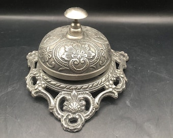 Vintage Ornate Elegant Service Bell Hotel Desk Retail Counter Food Retail