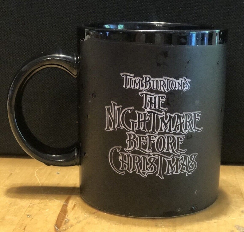 NECA Nightmare Before Christmas JACK & SALLY Black mug Rare image 4