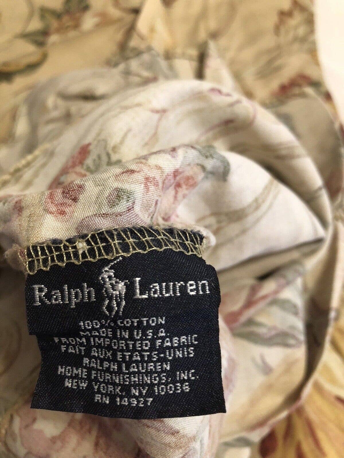 Ralph Lauren Guinevere Standard Pillowcases Ruffled Cotton Sateen