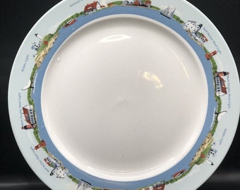LL Bean Vacation Land Maine ” 11&quot; Dinner Plate Lighthouse Nautical Retired