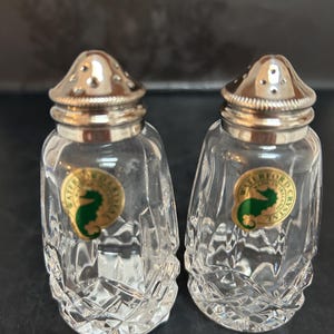 Waterford Salt and Pepper Shakers - Etsy