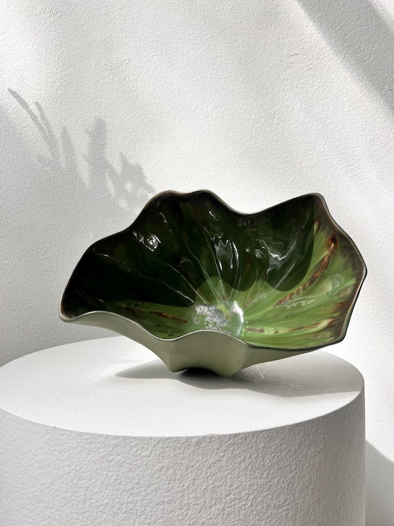 Ceramic bowl ‘Decadent Green ’