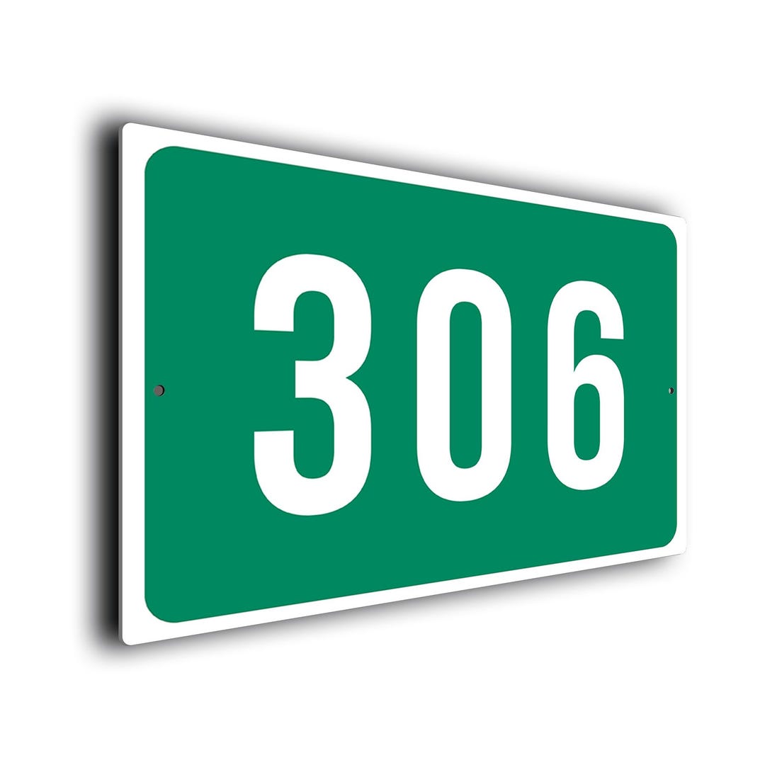 Custom Green Warehouse Number Sign: Weatherproof Industrial Plaque - Etsy
