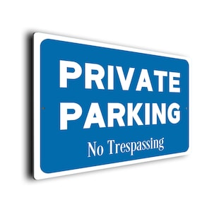 Private Parking Sign: Weatherproof Recycled Aluminum, Eco-Friendly