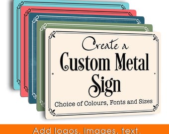 Create a Custom Metal Sign – Weatherproof Aluminum Composite Signs, UV Full Colour Print,