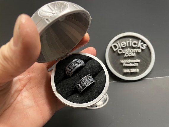 Death Star wedding ring box