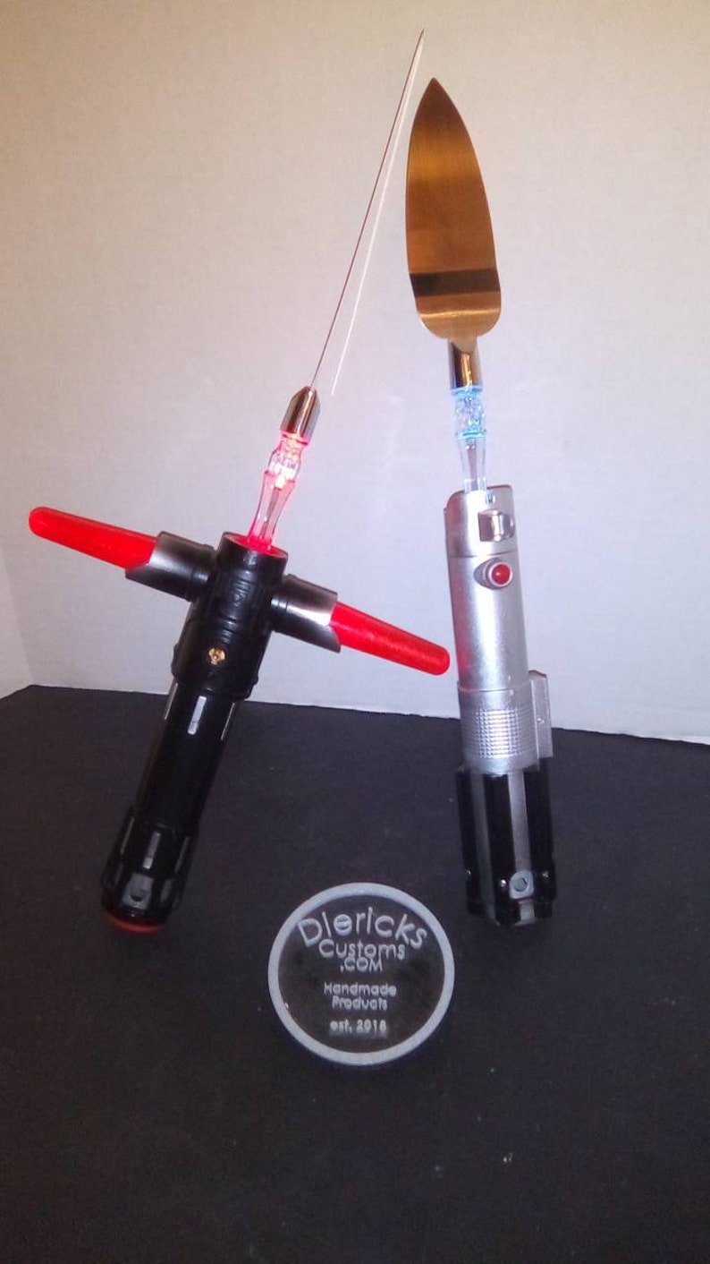 Litesaber Wedding Cake Knife and Spatula Etsy