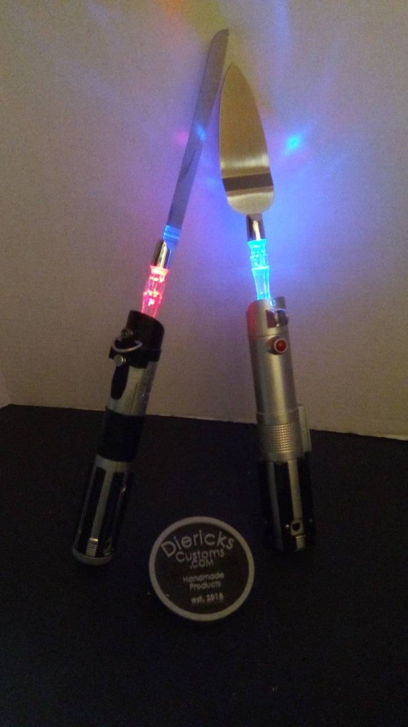 Litesaber Wedding Cake Knife and Spatula Etsy