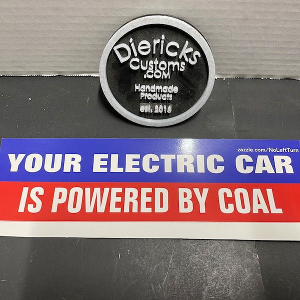 Coal Powered Sticker Etsy