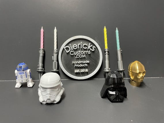 Star Wars inspired Birthday candle holders