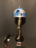 C-3po / R2-D2 inspired leg lamp and shade