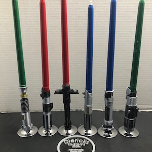 Litesaber candle stick holders