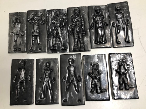 Custom made characters in charbonite.