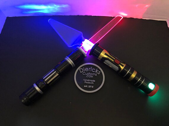 Lazer sword wedding cake serving set.
