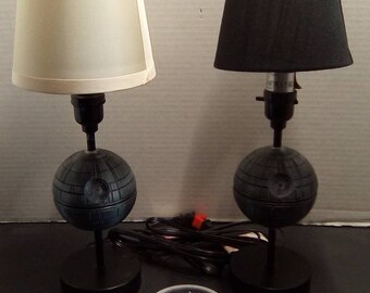 Death Star inspired lamp.