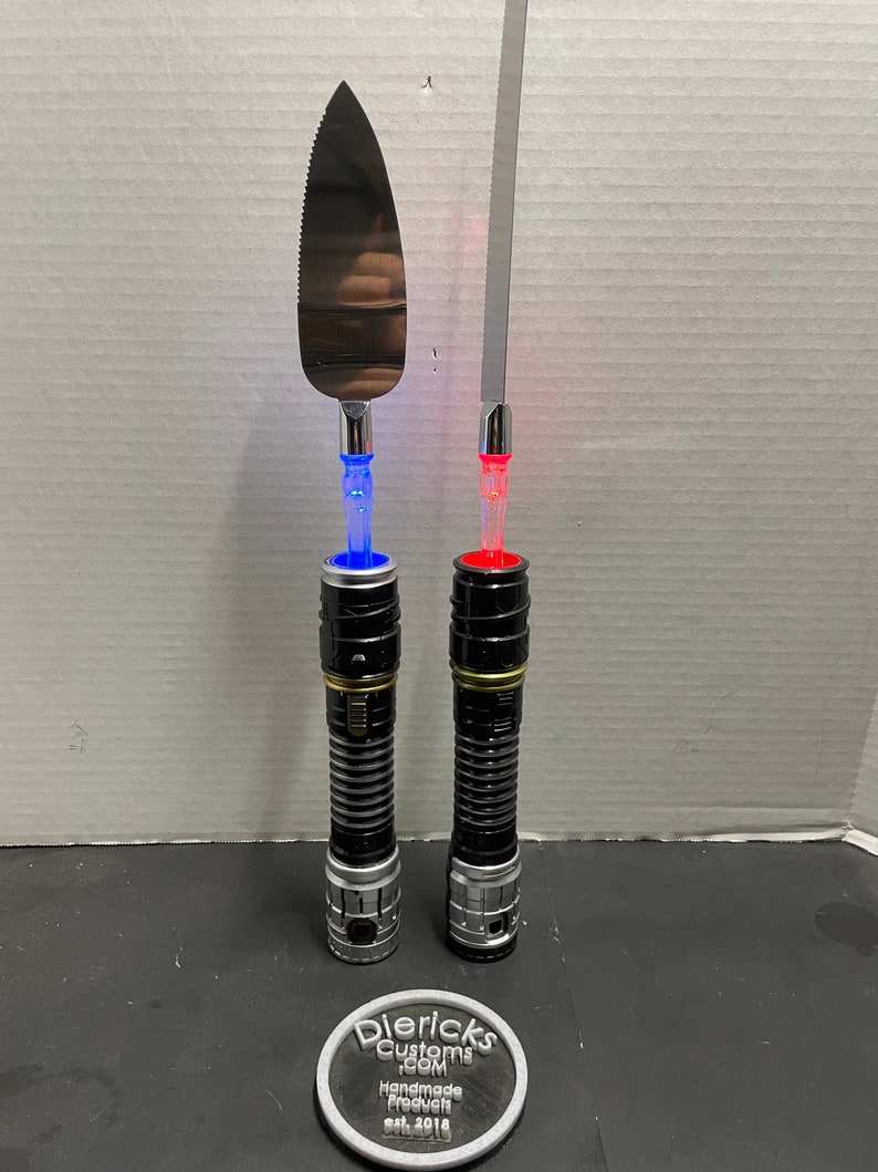 Litesaber Wedding Cake Knife and Spatula Etsy