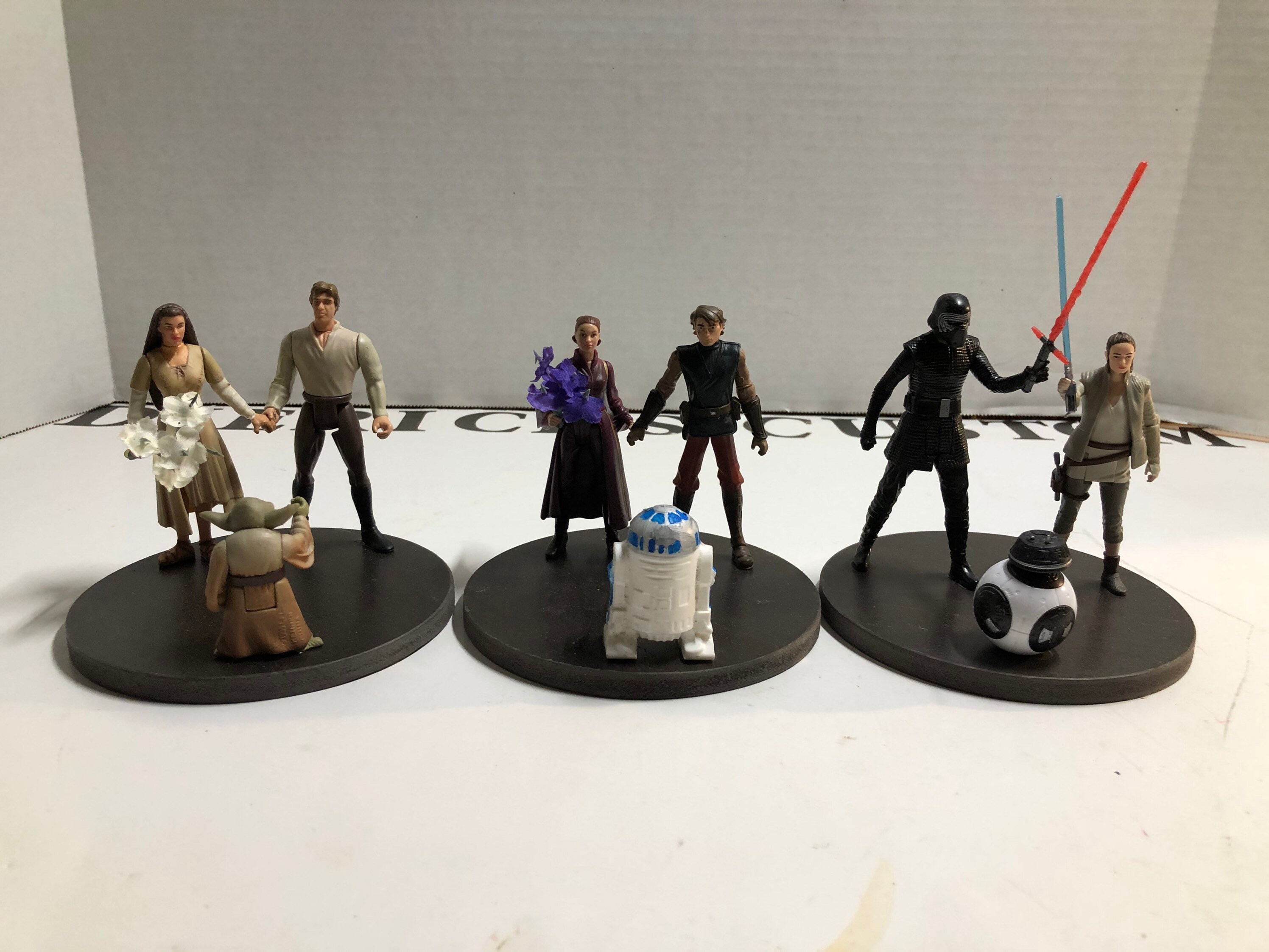 Action figure wedding cake toppers